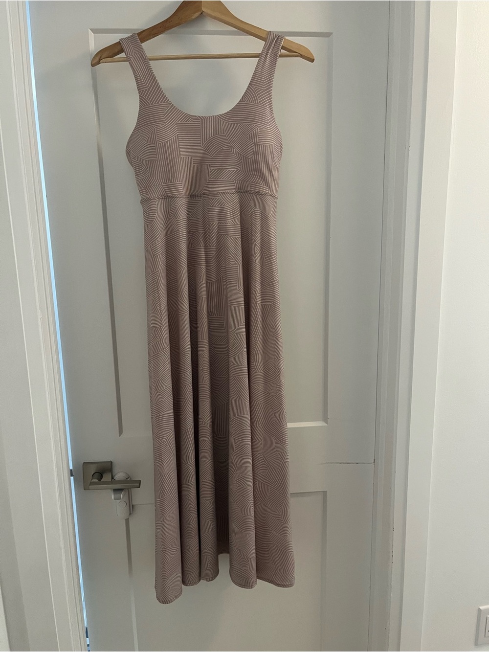 Prana Beige Patterned Maxi Dress